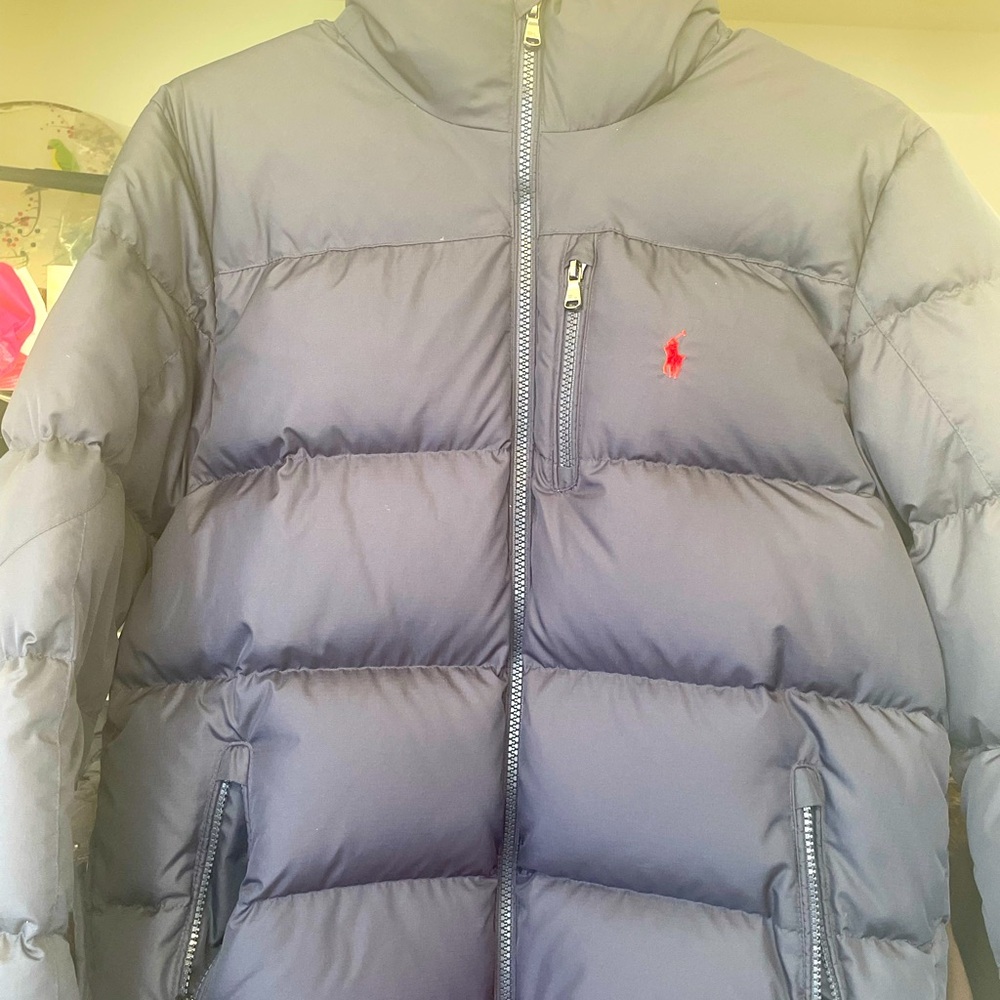 Polo hooded Coat (size 14-16)